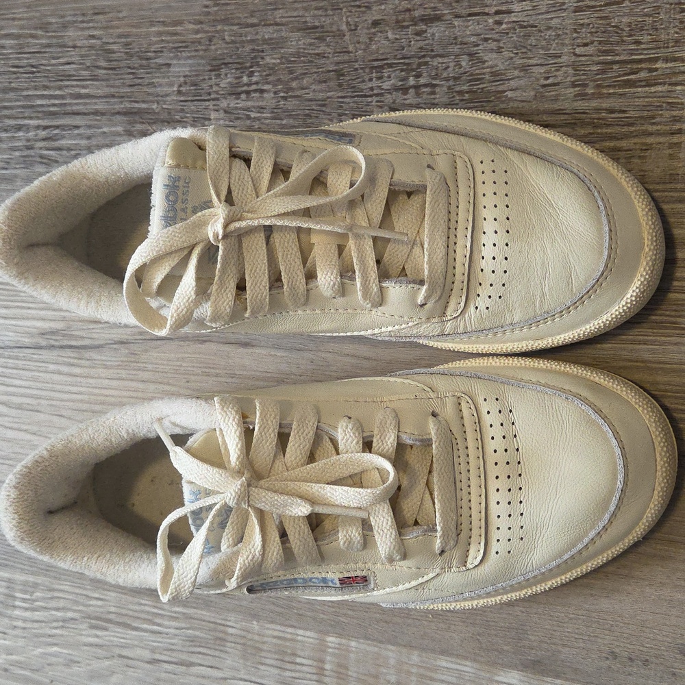 Reebok Club C85 Vintage Chalk/Alabaster/Sky Blue Shoes - Picture 3 of 8